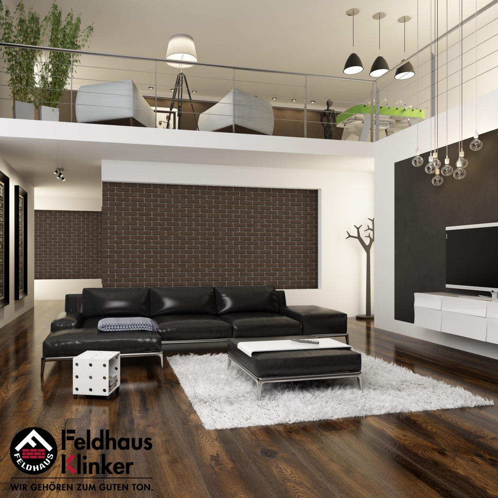 Клинкерная фасадная плитка Feldhaus Klinker R500 Geo liso гладкая NF9, 240*9*71 мм