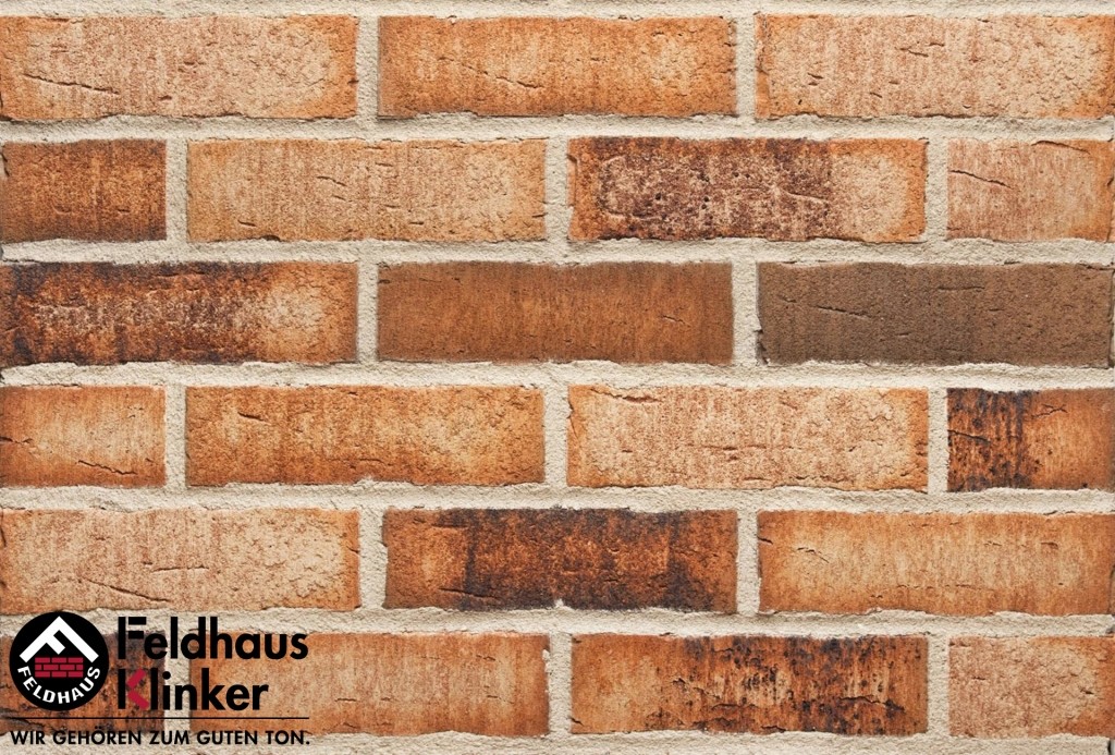 Фасадная плитка ручной формовки Feldhaus Klinker R665 Sintra sabioso binaro NF14, 240*14*71 мм