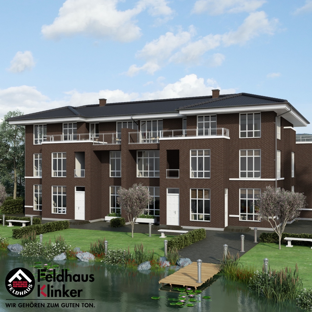 Фасадная плитка ручной формовки Feldhaus Klinker R540 geo senso NF14, 240*14*71 мм