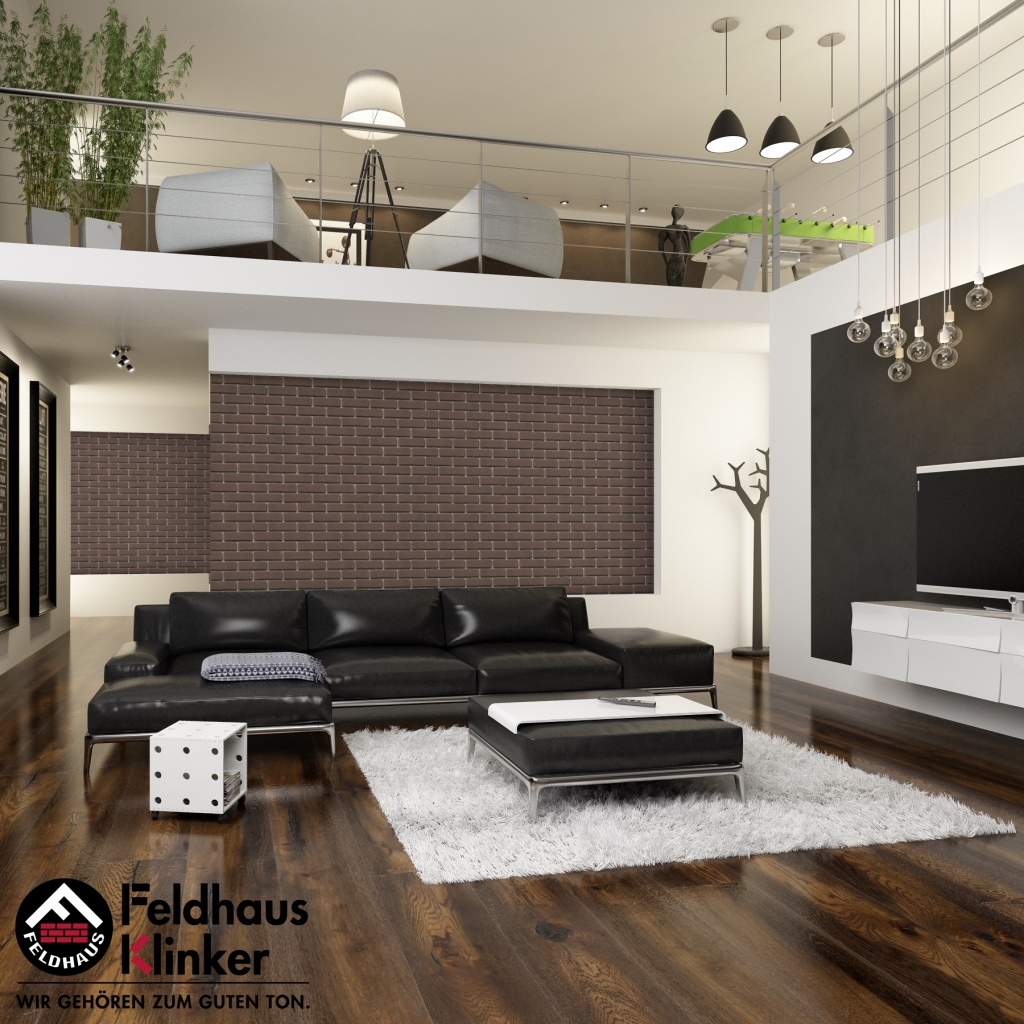 Клинкерная фасадная плитка Feldhaus Klinker R550 Geo Senso с песком NF9, 240*9*71 мм