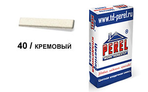 Цветной кладочный раствор PEREL VL 0240 кремовый, 50 кг
