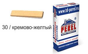 Цветной кладочный раствор PEREL VL 0230 кремово-желтый, 50 кг